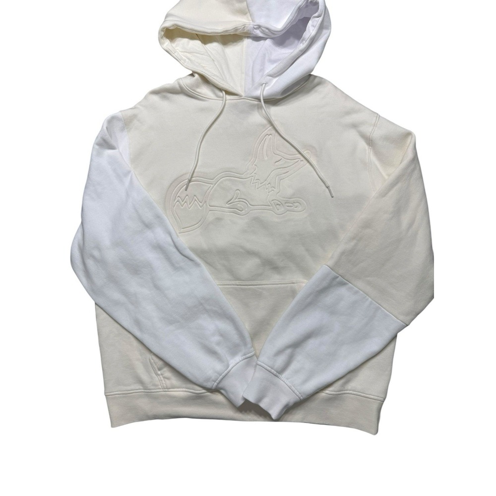 AKOO Clothing Incognito Fleece Hoodie Whisper White/Cream Color Block Size XXL